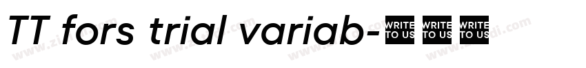 TT fors trial variab字体转换